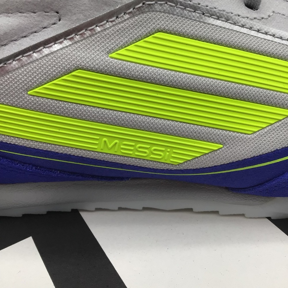 Adidas F50 Freestyle Messi Indoor Soccer Shoes Men‎ 11.5 Neon Yellow Blue JH8830 - Picture 6 of 8
